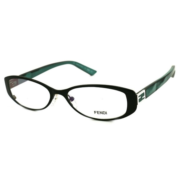 Fendi Oval Women Gunmetal Metal Frame